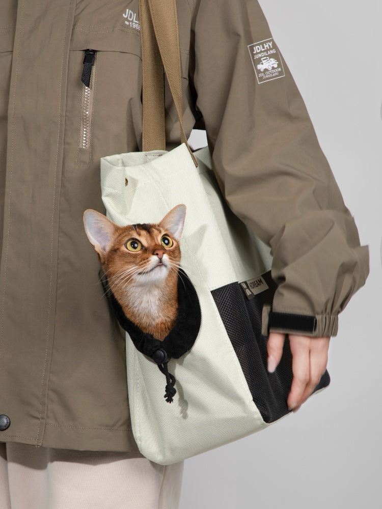 Color-Block Single-Shoulder Pet Carrier
